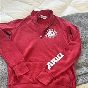 Nike  Crimson Quarter-Zip Sweater